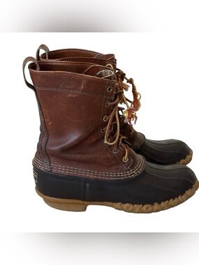 L.L. Bean Duck Boots Made in USA Size 9 Ladies Vintage Lace Up